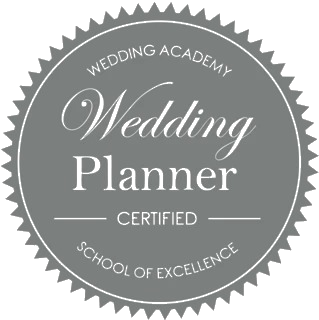 logo de certification wedding planner de la wedding academy