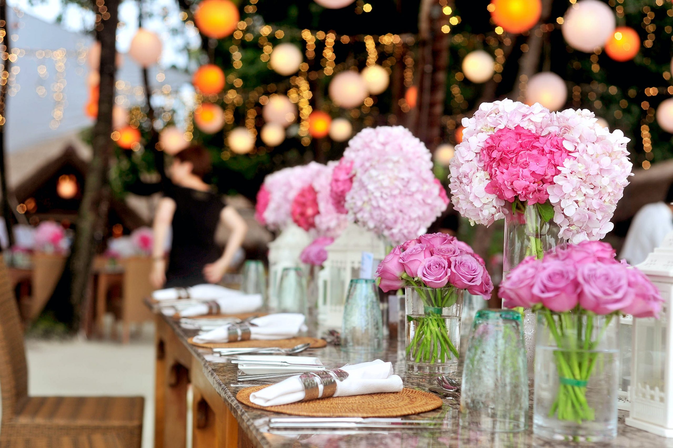magnifique table de réception de mariage